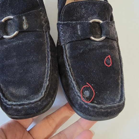 MEPHISTO Cool-Air Women's Comfort Loafers Sz 8.5 Black Suede Leather Slip-On - Picture 11 of 12